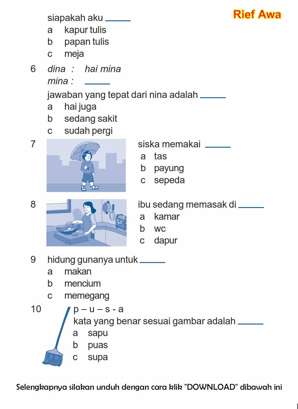Mengukur Kemampuan Bahasa Inggris Contoh Soal Sumatif Semester 2 Kelas