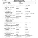 Soal Fiqih Wudhu Kelas 1 MI 2023 PDF