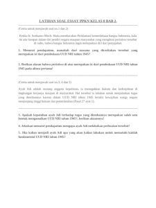 5 Soal Essay PKN Kelas 8 Bab 2 Beserta Jawabannya, Ternyata Kunci Nilai 100 di 2026 5 Soal Essay PKN Kelas 8 Bab 2 Beserta Jawabannya, Ternyata Kunci Nilai 100 di 2026