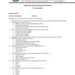 Penilaian Tengah Semester Tema 6 SD PDF