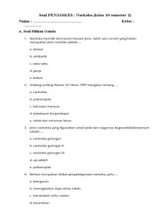 7 Contoh Soal Penjas Kelas 10 Semester 2 tentang Narkoba yang Jarang Diketahui 7 Contoh Soal Penjas Kelas 10 Semester 2 tentang Narkoba yang Jarang Diketahui