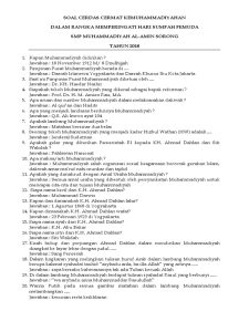 7 Soal Kemuhammadiyahan Kelas 11 Semester 2 yang Sering Muncul di Ujian 2026, Wajib Tahu!