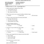 Penilaian Akhir Semester Kelas 1 PDF