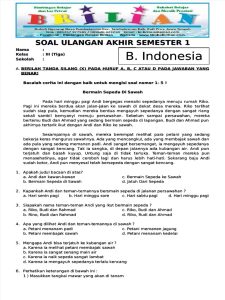 Rahasia 5 Soal Essay Bahasa Indonesia Kelas 3 SD Semester 1 yang Wajib Dikuasai di 2026 Rahasia 5 Soal Essay Bahasa Indonesia Kelas 3 SD Semester 1 yang Wajib Dikuasai di 2026