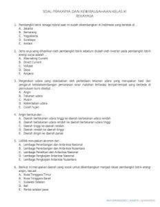 Rahasia Lolos Ujian 2026: 50 Soal Kewirausahaan Pilihan Ganda dan Jawabannya Kelas 12 Semester 2 yang Wajib Kamu Hafal Rahasia Lolos Ujian 2026: 50 Soal Kewirausahaan Pilihan Ganda dan Jawabannya Kelas 12 Semester 2 yang Wajib Kamu Hafal