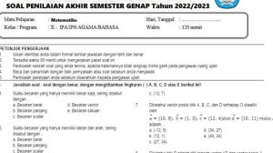Ternyata Begini Contoh Soal Penilaian Akhir Semester 2 Kelas 10 Kurikulum 2013 yang Sering Muncul Ternyata Begini Contoh Soal Penilaian Akhir Semester 2 Kelas 10 Kurikulum 2013 yang Sering Muncul