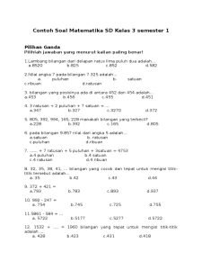Unduh 7 Soal Matematika Kelas 3 SD Semester 1 Kurikulum 2013 PDF Sebelum Terlambat Unduh 7 Soal Matematika Kelas 3 SD Semester 1 Kurikulum 2013 PDF Sebelum Terlambat