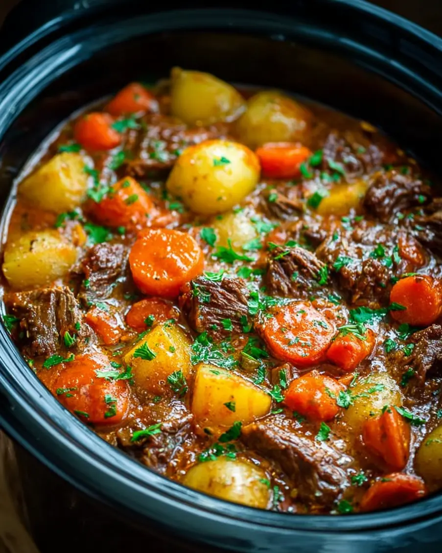 Crock Pot Beef Stew Hearty Creamy Easy Slow Cooker Crock Pot Beef Stew Hearty Creamy Easy Slow Cooker