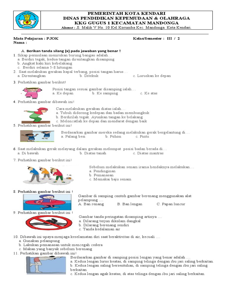 5 Alasan Wajib Punya Kumpulan Soal Kelas 3 PJOK K13 SD Semester 2 2026