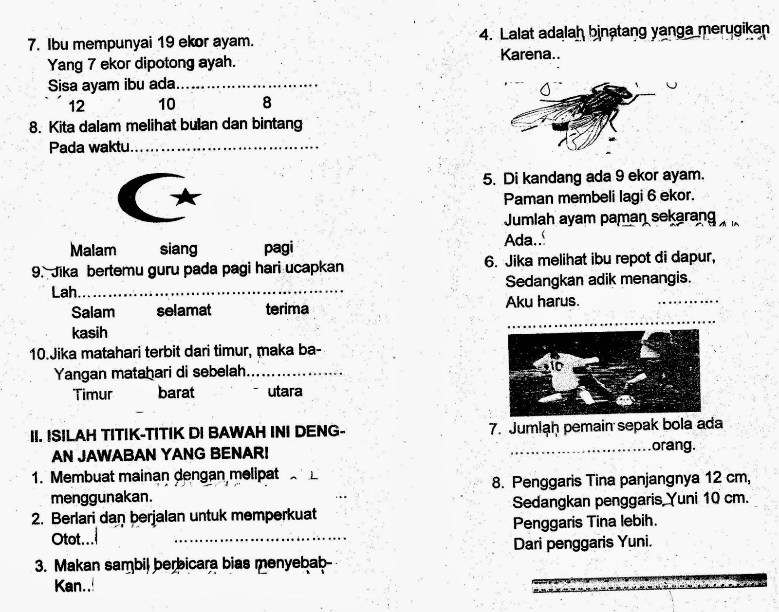 Rahasia Nilai Sempurna: Kumpulan Soal UAS Semester 1 Tematik Tema 3 Kelas 1 Terbaru Rahasia Nilai Sempurna: Kumpulan Soal UAS Semester 1 Tematik Tema 3 Kelas 1 Terbaru